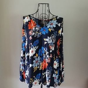 Old Navy Floral Blouse Large